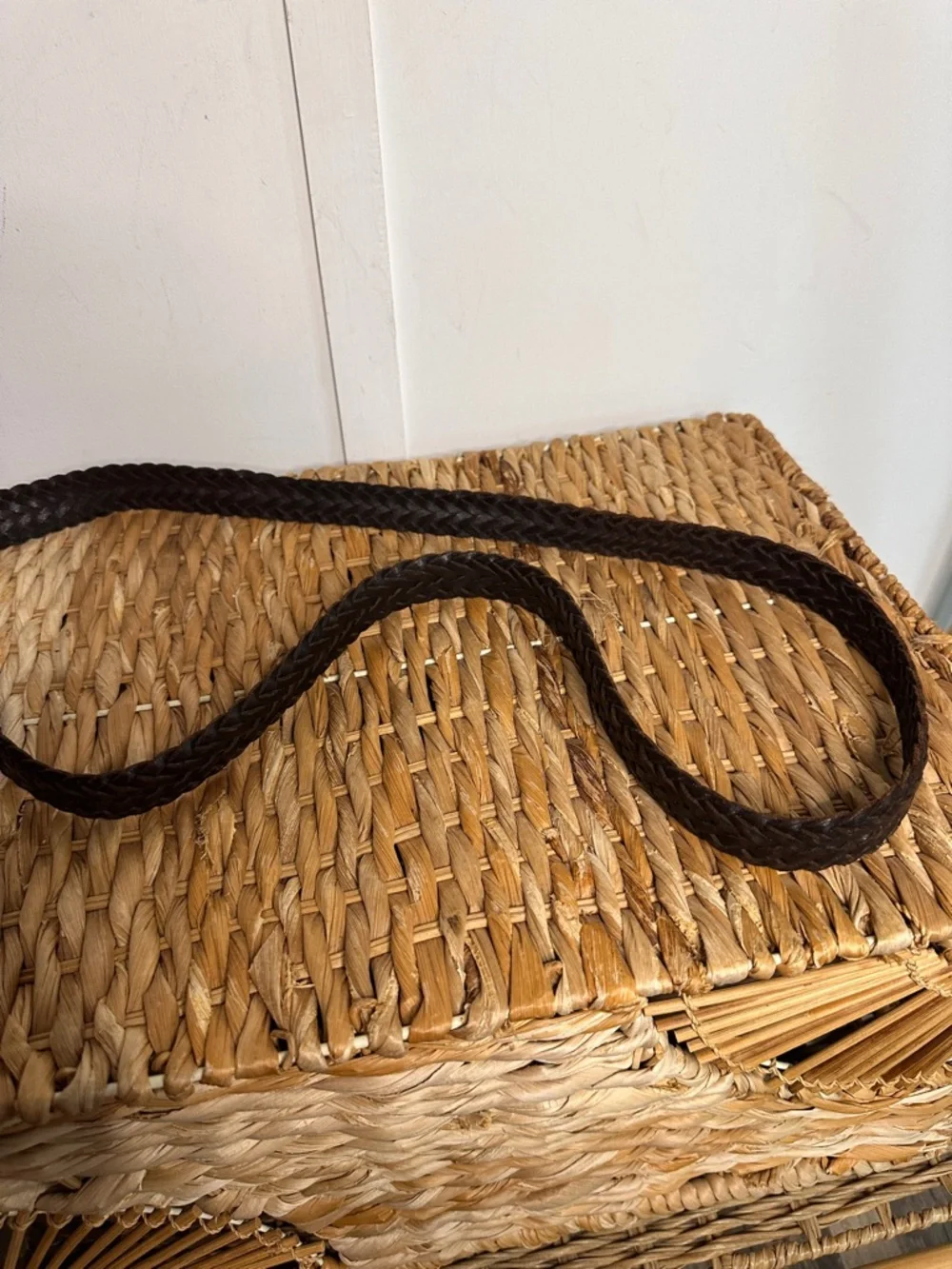 genuine leather handwoven braided